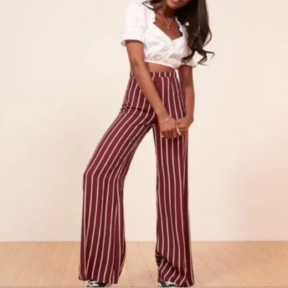 EUC Reformation Sorrenti Wide Leg Pants